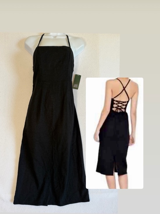 wild fable Dresses & Skirts - NWT wild fable Black Strapless Linen Blend Midi Sundress